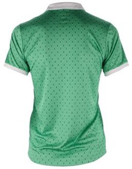 ASICS Motion Dry Club Dames Groen Tennis Polo Top - XS