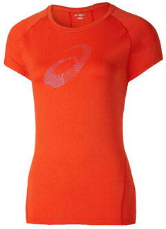 ASICS Motion Dry Dames Oranje Top - XS