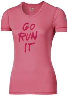 ASICS Motion Dry Dames Roze Top