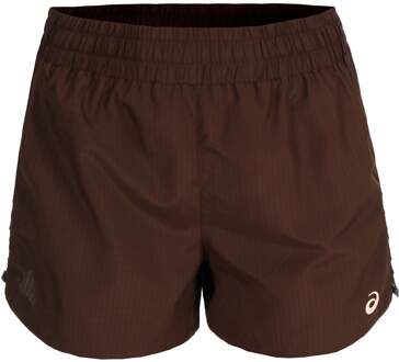 ASICS Nagino 4in Run Hardloopshorts Dames-bruin - XS,S,M,L,XL