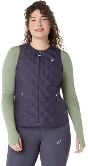 ASICS Nagino Padded Gilet Hardloopvesten Dames-Blaugrau - L,XL