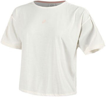 ASICS Nagino Run Hardloopshirt Dames crème - M,L,XL