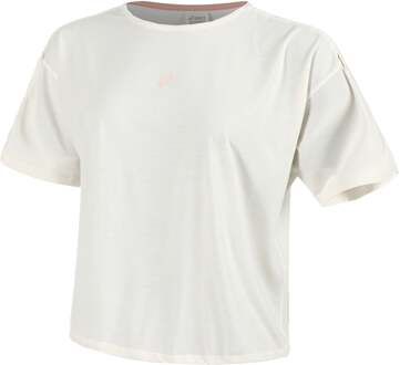 ASICS Nagino Run Hardloopshirt Dames-crème - XS,S,M,L,XL