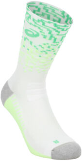 ASICS Performance Run Crew Hardloopsokken Unisex-wit, lichtgroen - 39-42,43-46,47-49