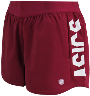 ASICS Performance Shorts Burgundy voor dames Bourgogne - XS