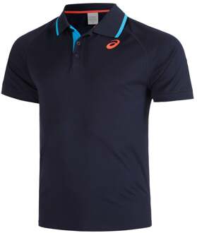 ASICS Polo Heren-Donkerblauw - M