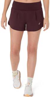 ASICS Road 3.5in Hardloopshorts Dames-Donkerrood - XL