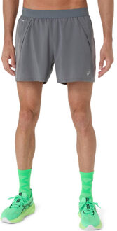 ASICS Road 5'' Short Heren grijs - M