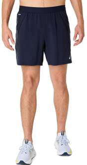 ASICS Road 7in Hardloopshorts Heren-Blauw,Grijs - L