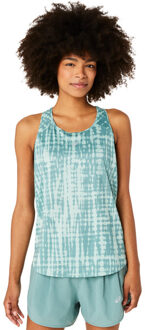 ASICS Road All Over Print Singlet Dames lichtgroen - XL