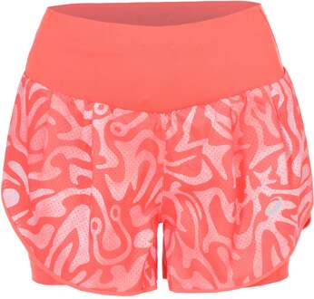 ASICS Road AOP 2in1 3.5in Hardloopshorts Dames-oranje - XS,S,M,L,XL