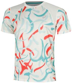 ASICS Road AOP Hardloopshirt Heren crème - M