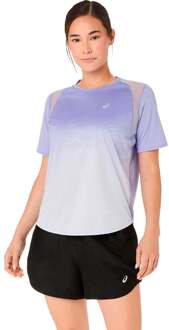 ASICS Road Fade Hardloopshirt Dames-blauw - XL