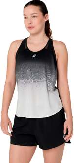 ASICS Road Fade Hardloopshirt Dames-zwart, beige - L