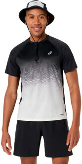 ASICS Road Fade Hardloopshirt Heren-zwart, beige - S,M,L,XL
