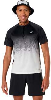 ASICS Road Fade Hardloopshirt Heren-zwart, beige - XL