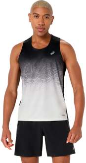 ASICS Road Fade Hardloopshirt Heren-zwart, beige - XXL