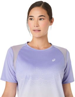 ASICS road fade ss top hardloop t-shirt korte mouw zomer dames - Paars