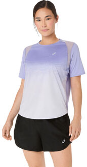 ASICS Road Fade T-Shirt Dames blauw/wit - L