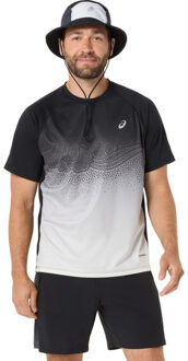 ASICS Road Fade T-Shirt Heren zwart/wit - L