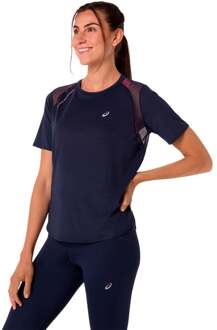 ASICS Road Hardloopshirt Dames-donkerblauw - XS