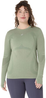 ASICS Road Hardloopshirt Dames-grijs, blauw - XL