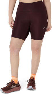ASICS Road High Waist 8in Sprinter Hardlooplegging Dames-Donkerrood - M