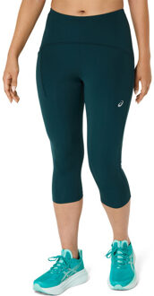 ASICS Road High Waist Capri Legging Dames groen - S