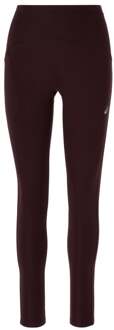 ASICS Road High Waist Hardlooplegging Dames-donkerrood - XS