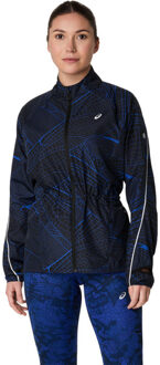 ASICS Road Lite-Show Packable Jack Dames zwart/zwart - XS