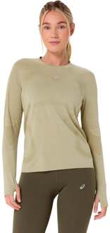 ASICS Road Seamless Hardloopshirt Dames-beige, beige - L
