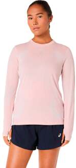 ASICS Road Seamless Hardloopshirt Dames-roze, rood - M