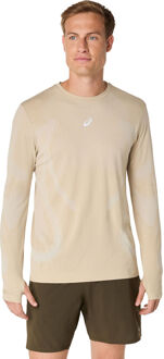 ASICS Road Seamless Hardloopshirt Heren-Beige - M