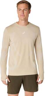 ASICS Road Seamless Hardloopshirt Heren-Beige - XL