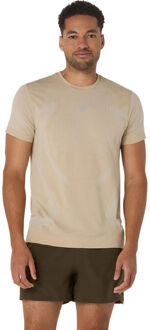 ASICS Road Seamless Hardloopshirt Heren-Beige - XXL