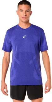ASICS Road Seamless Hardloopshirt Heren-blauw, paars - XXL