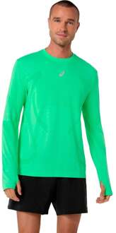 ASICS Road Seamless Hardloopshirt Heren-groen, groen - L