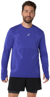 ASICS Road Seamless Longsleeve Heren donkerblauw - M