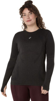 ASICS Road Seamless Longsleeve T-Shirt Dames zwart/zwart - XL