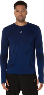 ASICS Road Seamless Longsleeve T-Shirt Heren navy - XL