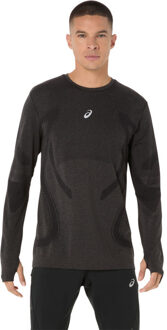 ASICS Road Seamless Longsleeve T-Shirt Heren zwart/zwart - M