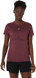 ASICS Road Seamless T-Shirt Dames bordeaux - L