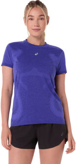 ASICS Road Seamless T-Shirt Dames donkerblauw