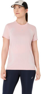 ASICS Road Seamless T-Shirt Dames roze - XS