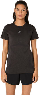 ASICS Road Seamless T-Shirt Dames zwart/zwart - XS