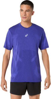 ASICS Road Seamless T-Shirt Heren donkerblauw - L