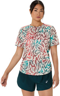 ASICS Road T-Shirt Dames beige - S
