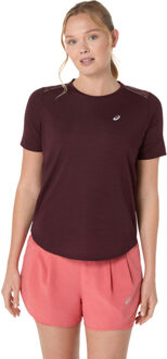 ASICS Road T-Shirt Dames bordeaux - XS