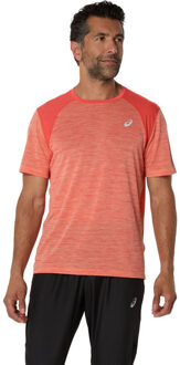 ASICS Road T-Shirt Heren roze - S