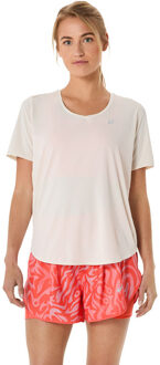 ASICS Road V-Neck T-Short Dames beige - XS